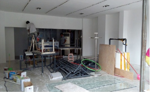 友情低碳環保漆施工現場【油漆品牌代理招商加盟】